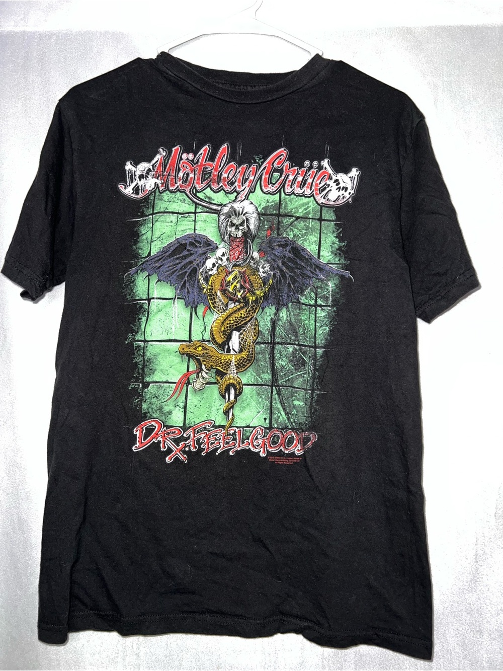 Motley Crue Medium Women’s Black 'Dr. Feelgood' Graphic T-Shirt PTP 19”
